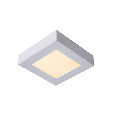 Lucide Brice-Led Modern Flush Ceiling Light Bathroom - Led Dim. - 1X15W 3000K - Ip44 - White - image 1