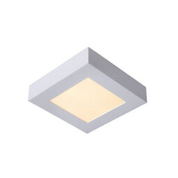 Lucide Brice-Led Modern Flush Ceiling Light Bathroom - Led Dim. - 1X15W 3000K - Ip44 - White - thumbnail 1