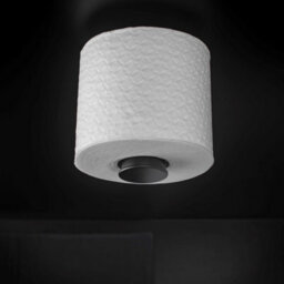 Cosmic Toilet Roll Holder, Black Matt, Wall-Mounted, 12,5 Cm. Collection Bwc - thumbnail 4