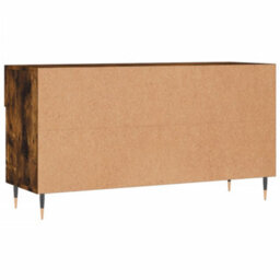 Berkfield Shoe Bench Smoked Oak 102X35X55 Cm Engineered Wood - thumbnail 8