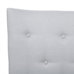 Beliani Bed Fabric Saverne 180 X 200 Cm (Eu Super King) Light Grey - thumbnail 8