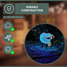 Smart Garden Solar Dolly The Sheep Silhouette Light Garden Light Figure Ornament - thumbnail 8