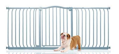 Bettacare Curved Top Dog Gate, 170Cm - 179Cm, Matt Grey, Pressure Fit Pet Gate For Dog And Puppy, Pet And Dog Barrier - image 1