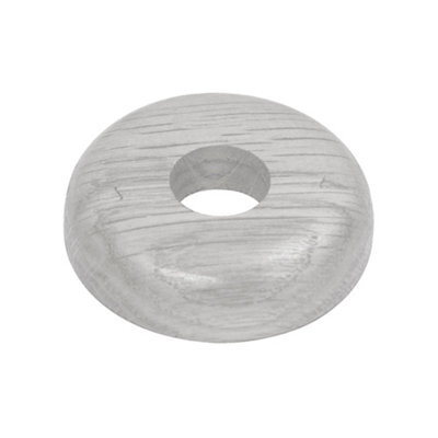 GoodHome Decor 35 Wooden White Pipe Collar (Dia)16mm, Pack Of 2 - image 1