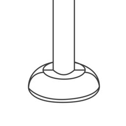 GoodHome Decor 35 Wooden White Pipe Collar (Dia)16mm, Pack Of 2 - thumbnail 5