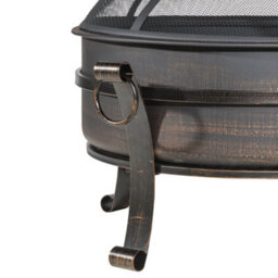 Loops Versatile Round Fire Pit Wood Burner And Coffee Table Set For Outdoor Gatherings - thumbnail 7