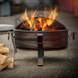 Loops Versatile Round Fire Pit Wood Burner And Coffee Table Set For Outdoor Gatherings - thumbnail 9