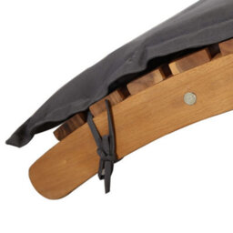 Walplus Sun Lounger With Dark Grey Cushions Solid Wood Acacia - thumbnail 8