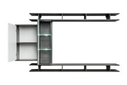 "Arte Game Entertainment Unit: Sleek Wall-Mounted Storage For Tvs Up To 55"" - W2300mm X H1300mm X D350mm" - thumbnail 3