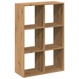 Berkfield Room Divider Bookcase Artisan Oak 69.5X29X103.5 Cm Engineered Wood - thumbnail 2