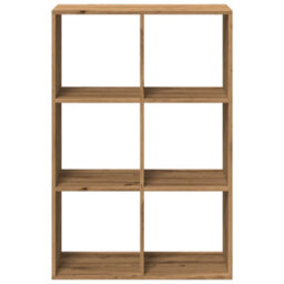 Berkfield Room Divider Bookcase Artisan Oak 69.5X29X103.5 Cm Engineered Wood - thumbnail 5