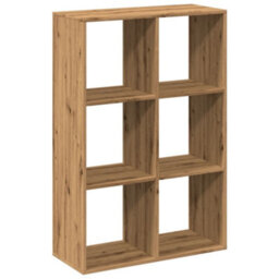 Berkfield Room Divider Bookcase Artisan Oak 69.5X29X103.5 Cm Engineered Wood - thumbnail 7