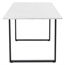 Abrihome Dining Table Telescopic Table, 140/180X80X75Cm, Iron Metal Legs & Square Tube Legs, Dual Use For Home & Office  - thumbnail 3