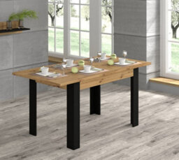 Arte Modern Nuka Extending Dining Table In Oak Artisan W1200/1600mm X H760mm X D800mm - thumbnail 5