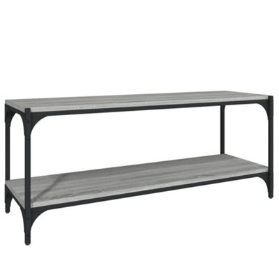 Berkfield Industrial Tv Cabinet Grey Sonoma 100X33X41 Cm Engineered Wood And Steel - image 1