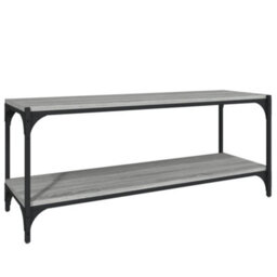 Berkfield Industrial Tv Cabinet Grey Sonoma 100X33X41 Cm Engineered Wood And Steel - thumbnail 1