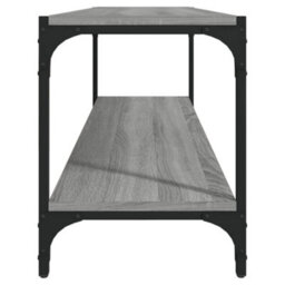 Berkfield Industrial Tv Cabinet Grey Sonoma 100X33X41 Cm Engineered Wood And Steel - thumbnail 6