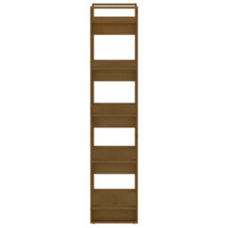 Berkfield Book Cabinet/room Divider Honey Brown 60X35X160 Cm Solid Wood - thumbnail 4