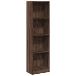 Berkfield Bookcase Brown Oak 40X24X143 Cm Engineered Wood - thumbnail 2