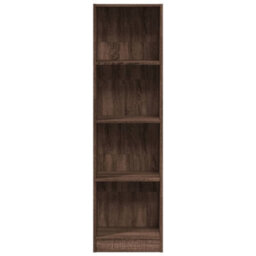 Berkfield Bookcase Brown Oak 40X24X143 Cm Engineered Wood - thumbnail 4