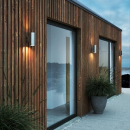 Nordlux Tin Outdoor Galvanized Steel Wall Light Coastal/marine Safe Silver,mains