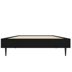 Berkfield Bed Frame Black 75X190 Cm 2Ft6 Small Single Engineered Wood - thumbnail 6