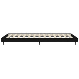 Berkfield Bed Frame Black 75X190 Cm 2Ft6 Small Single Engineered Wood - thumbnail 7