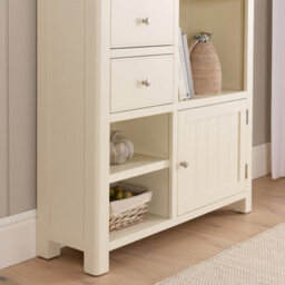 The Furniture Market Marbury Cream Painted High Open Display Shelf Unit Bookcase - thumbnail 5