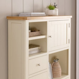 The Furniture Market Marbury Cream Painted High Open Display Shelf Unit Bookcase - thumbnail 4