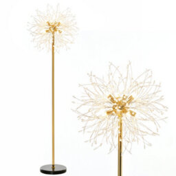 Homcom Modern Floor Lamp With Dandelion-Like Lampshade For Bedroom - thumbnail 2