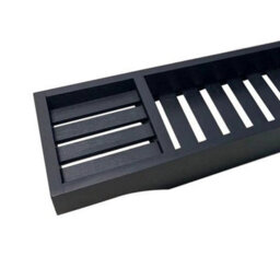 Bamboo Wood Bath Tub Rack Bathroom Shelf Tidy Tray Storage Caddy Organiser Black - thumbnail 2