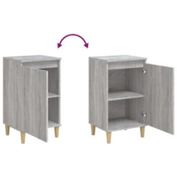 Berkfield Bedside Cabinet Grey Sonoma 40X35X70 Cm Engineered Wood - thumbnail 8