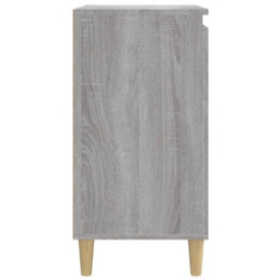 Berkfield Bedside Cabinet Grey Sonoma 40X35X70 Cm Engineered Wood - thumbnail 7