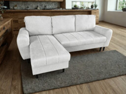 DS Living Sienna 3 Seater Right Hand Facing Storage Sofa Bed In Grey, Silver Or Beige