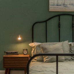 Valuelights Benton Antique Brass Single Ip44 Bathroom Wall Spotlight And Warm Bulb - thumbnail 1