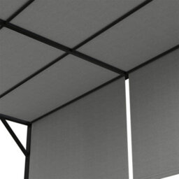 Breeins 3X3M Outdoor Garden Steel Retractable Pergola Shelter With Canopy, Light Grey - thumbnail 6