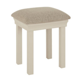 The Furniture Market Wilmslow Dove Grey Painted Dressing Table Stool - thumbnail 3