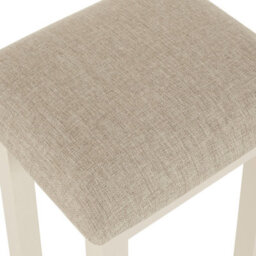 The Furniture Market Wilmslow Dove Grey Painted Dressing Table Stool - thumbnail 4