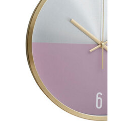 Orsina Elko Silver Gold And Pink Finish Wall Clock - thumbnail 3