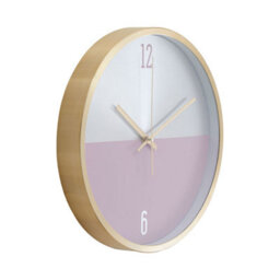Orsina Elko Silver Gold And Pink Finish Wall Clock - thumbnail 2