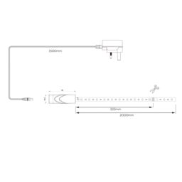 Calex Mains-Powered Led Warm White & Multicolour Strip Light Ip20 1400Lm (L)20M - thumbnail 4