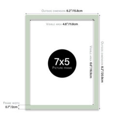 7X5 Mint Green Picture Frame (12.7 X 17.8Cm) Poster, Photo, Artwork, Gallery Wall Or Print - thumbnail 3