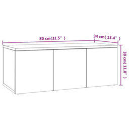 Walplus Tv Cabinet Concrete Grey 80X34X30 Cm Engineered Wood - thumbnail 9