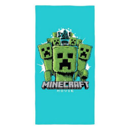 Character World Minecraft Movie Kids Beach Towel Swimming Bath Pool Blue Towel 140Cm X 70Cm - thumbnail 5