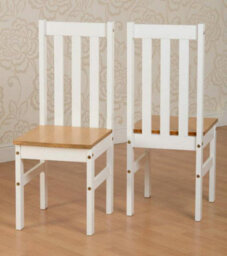 Seconique Ludlow Dining Set In Oak Effect With 4 White Chairs - thumbnail 6