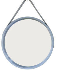 Aspect Furniture Wooden Wall Mirror/ Round Hanging Mirror/vanity Mirror,grey - thumbnail 2
