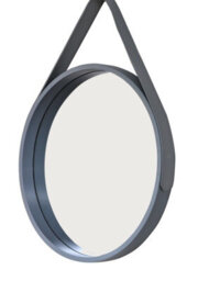 Aspect Furniture Wooden Wall Mirror/ Round Hanging Mirror/vanity Mirror,grey - thumbnail 3