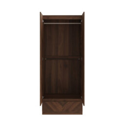 Gfw Catania 2 Door 1 Drawer Wardrobe Royal Walnut - thumbnail 3
