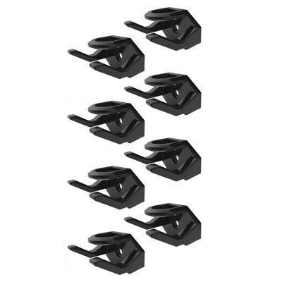 16 Pack Black Self-Adhesive Hat Hooks, Wall-Mounted Hat Holder For Baseball Caps - image 1