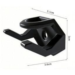 16 Pack Black Self-Adhesive Hat Hooks, Wall-Mounted Hat Holder For Baseball Caps - thumbnail 3